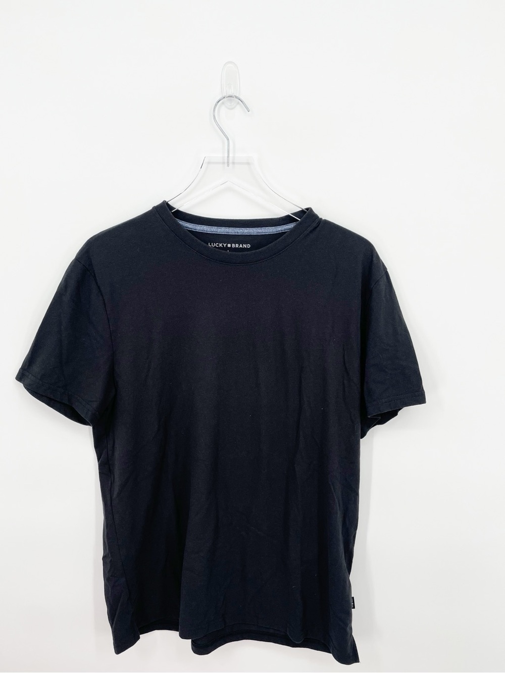 Lucky Brand Solid Short Sleeve T Shirt Top